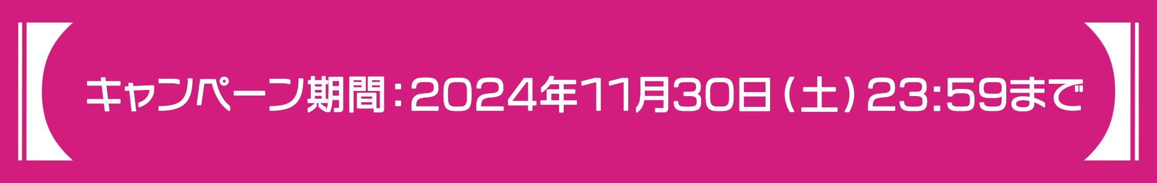 キャンペーン期間：2024年11月30日(土)23:59まで